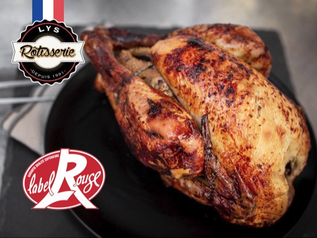 Poulet rôti fermier